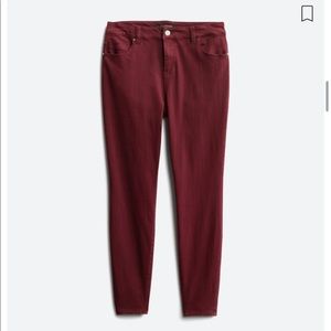 Liverpool burgundy skinny jean